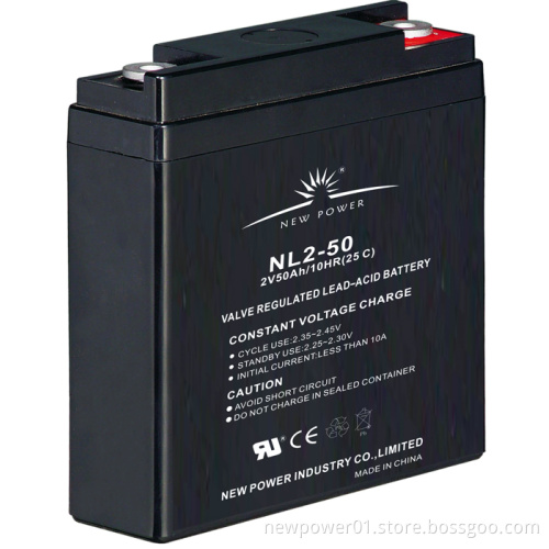 2V50ah Sealed Lead Acid Battery for UPS (NL2-50)